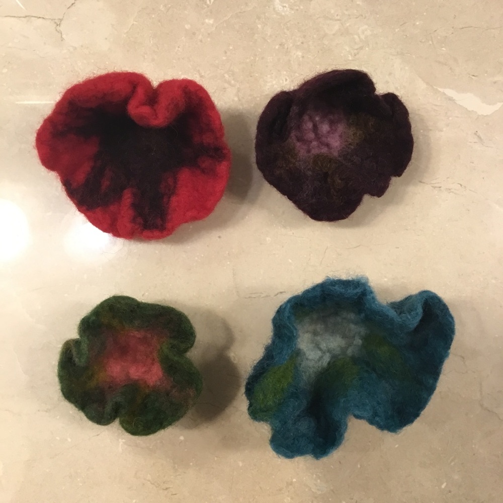Handmade Felted Pins
